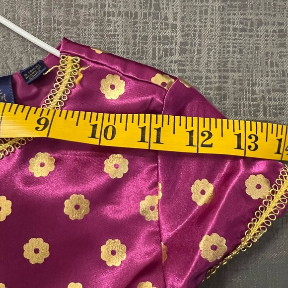 Disney Jasmine Premium Costume Magenta Kids 6/6X Embellished Jumpsuit - Picture 7 of 10